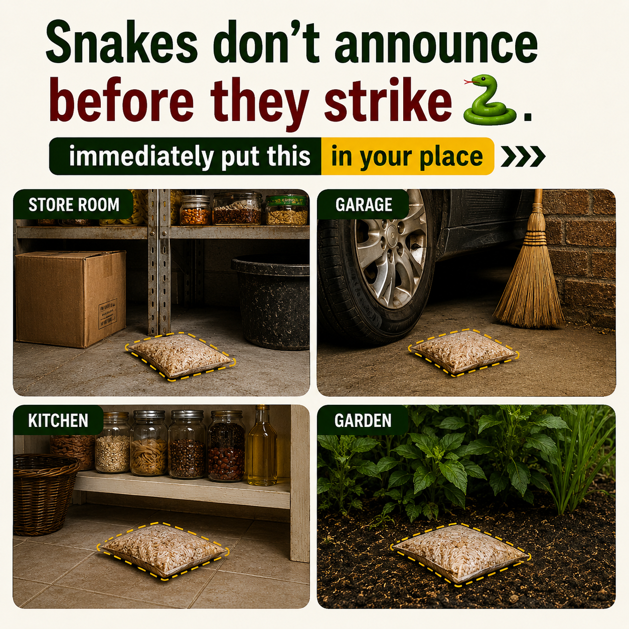Snake Repellent Pouches (PACK OF 32)