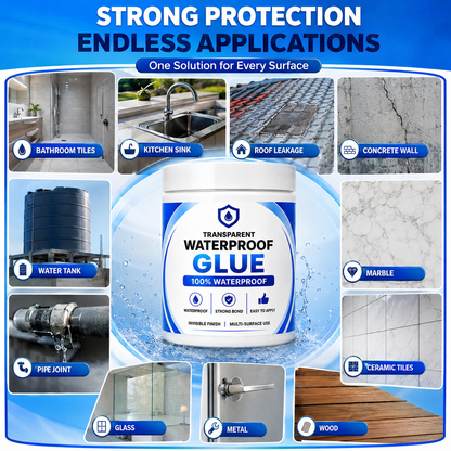 JSK India™ - Transparent Waterproof Glue + Free Brush © ( BUY 1 GET 1 FREE )