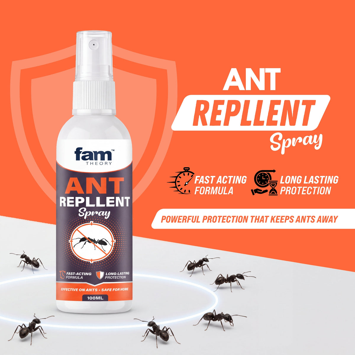 🐜🚫 FamTheory Ant Repellent Spray – 100ML 🌿✨🔥 BUY 1 GET 1 FREE @ JUST ₹599! 🔥