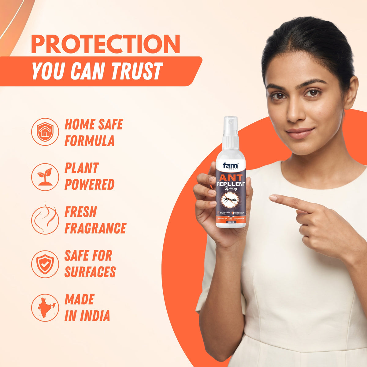 🐜🚫 FamTheory Ant Repellent Spray – 100ML 🌿✨🔥 BUY 1 GET 1 FREE @ JUST ₹599! 🔥
