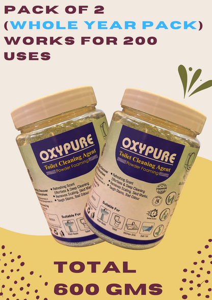 OxyPure Toilet Cleaning Agent - 100 % Original Product - Money Back Guarantee ( BUY 1 GET 2 FREE )