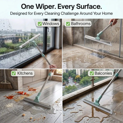 FlexiWipe – Multipurpose Wiper | Extendable-Rod | Silicon Blade | 180° Head