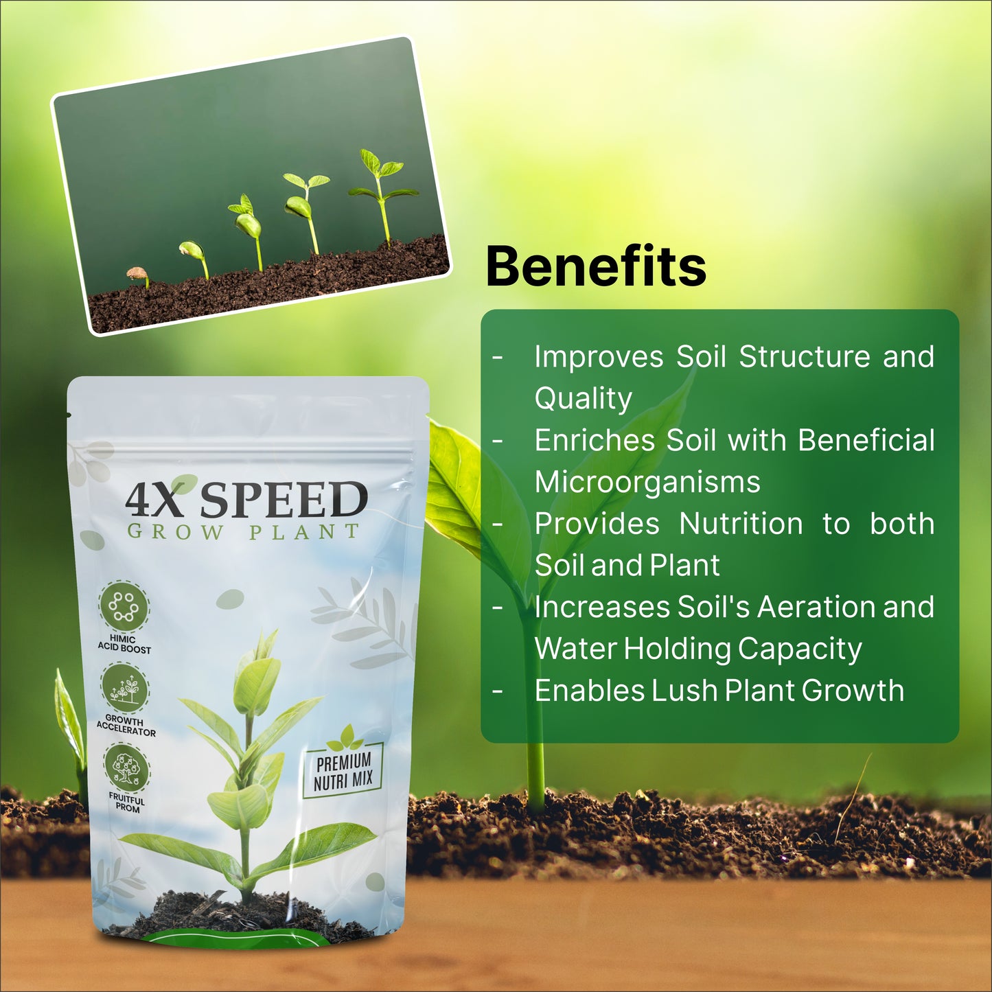 4x Speed Plant Growth Biofertilizer 🌱😍 (BUY 1 GET 1 FREE)