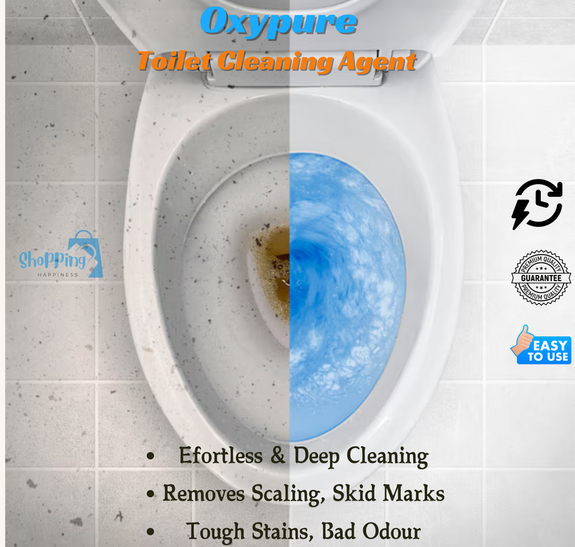 OxyPure Toilet Cleaning Agent - 100 % Original Product - Money Back Guarantee ( BUY 1 GET 2 FREE )