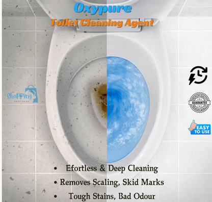 OxyPure Toilet Cleaning Agent - 100 % Original Product - Money Back Guarantee ( BUY 1 GET 2 FREE )
