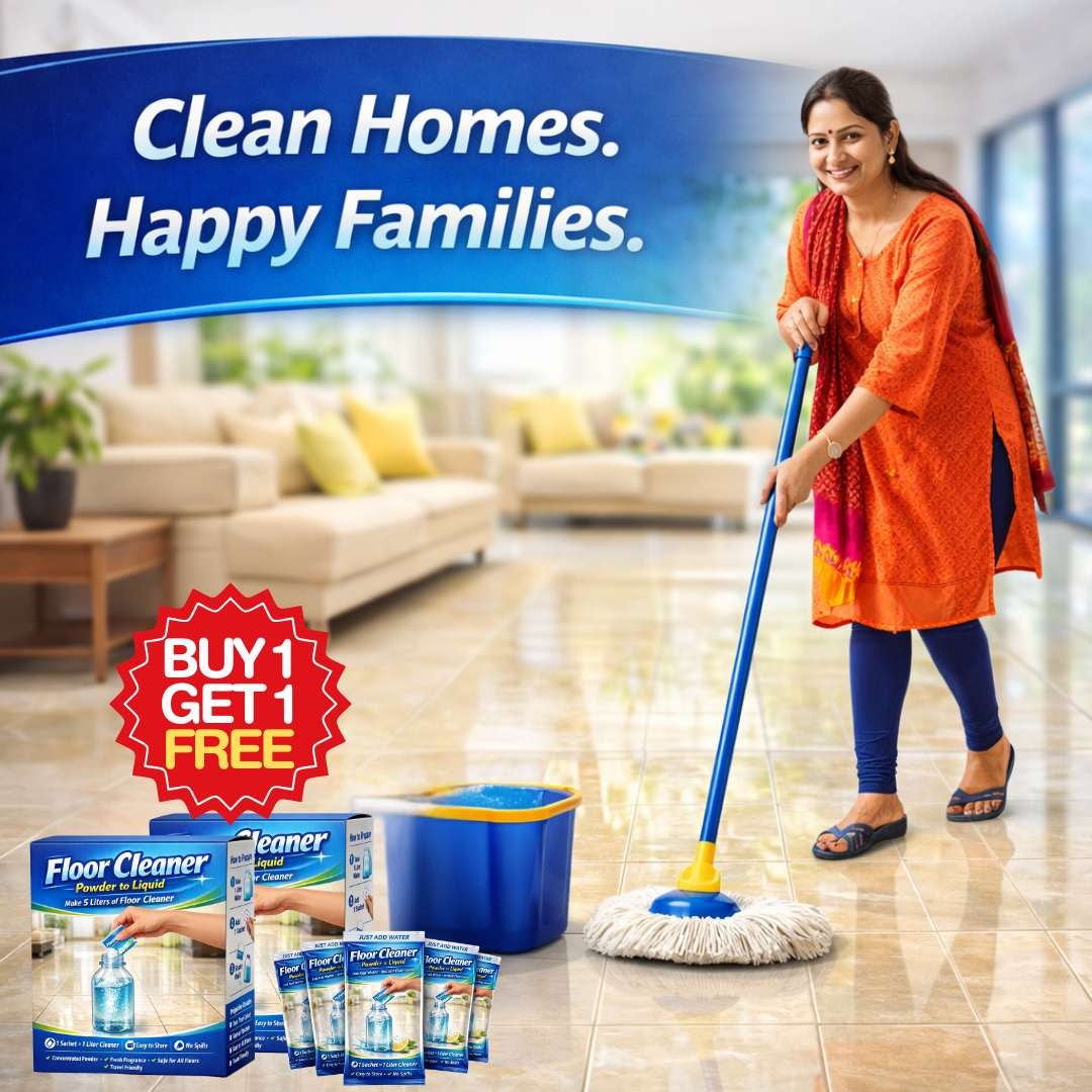 Floor cleaner - Powder to Liquid | Make 5 liters | BUY 1 GET 1 FREE