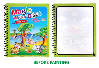 Reusable Magic Water Painting Book ( Pack of 4 )