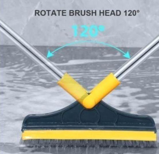 2-in-1 Floor Cleaning Brush with Scraper