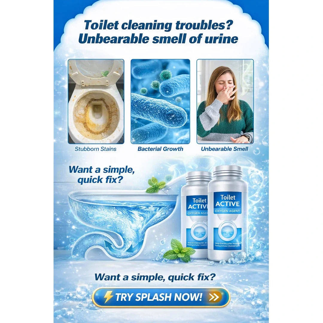 Splash™ Toilet Active Oxygen Foam Cleaning Agent (Pack Of 3)