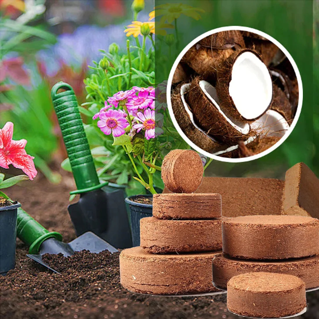 ✨Last Day Sale 49% OFF✨ - Organic Coconut Coir for Plants | Buy 1 Get 1 Free |