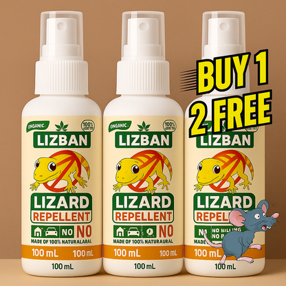 Lizard Repellent Spray - Safe, Effective Lizard Protection (Buy 1 Get 2 Free)