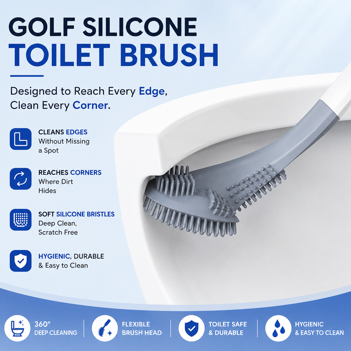 Stufx™ - Ultimate Toilet Cleaning Golf Brush © ( BUY 1 GET 1 FREE )
