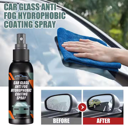 Car Glass Anti- Fog Hydrophobic Coating Spray (Pack of 2)