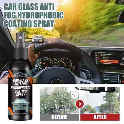 Car Glass Anti- Fog Hydrophobic Coating Spray (Pack of 2)