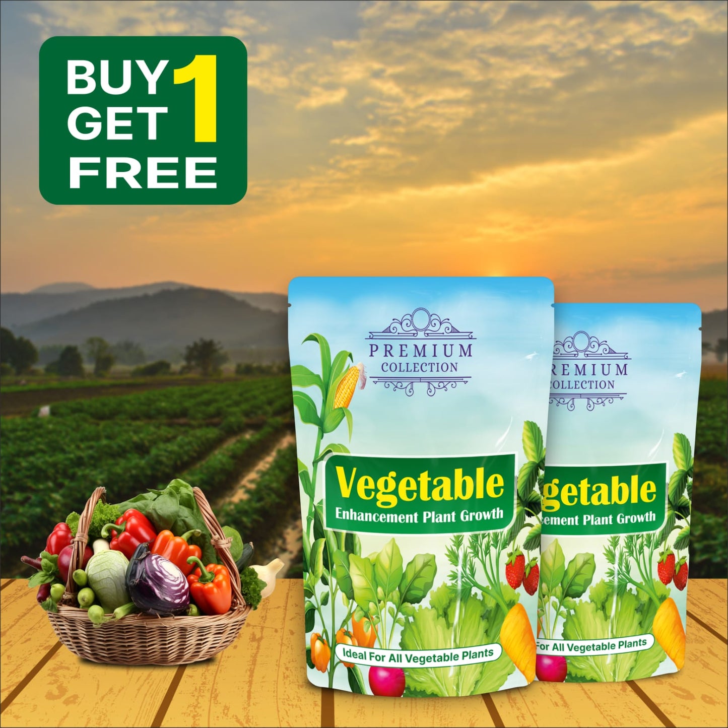 Boost your vegetable garden's productivity with our 10x Growth Vegetable Plant Biofertilizer! 🌱🥕