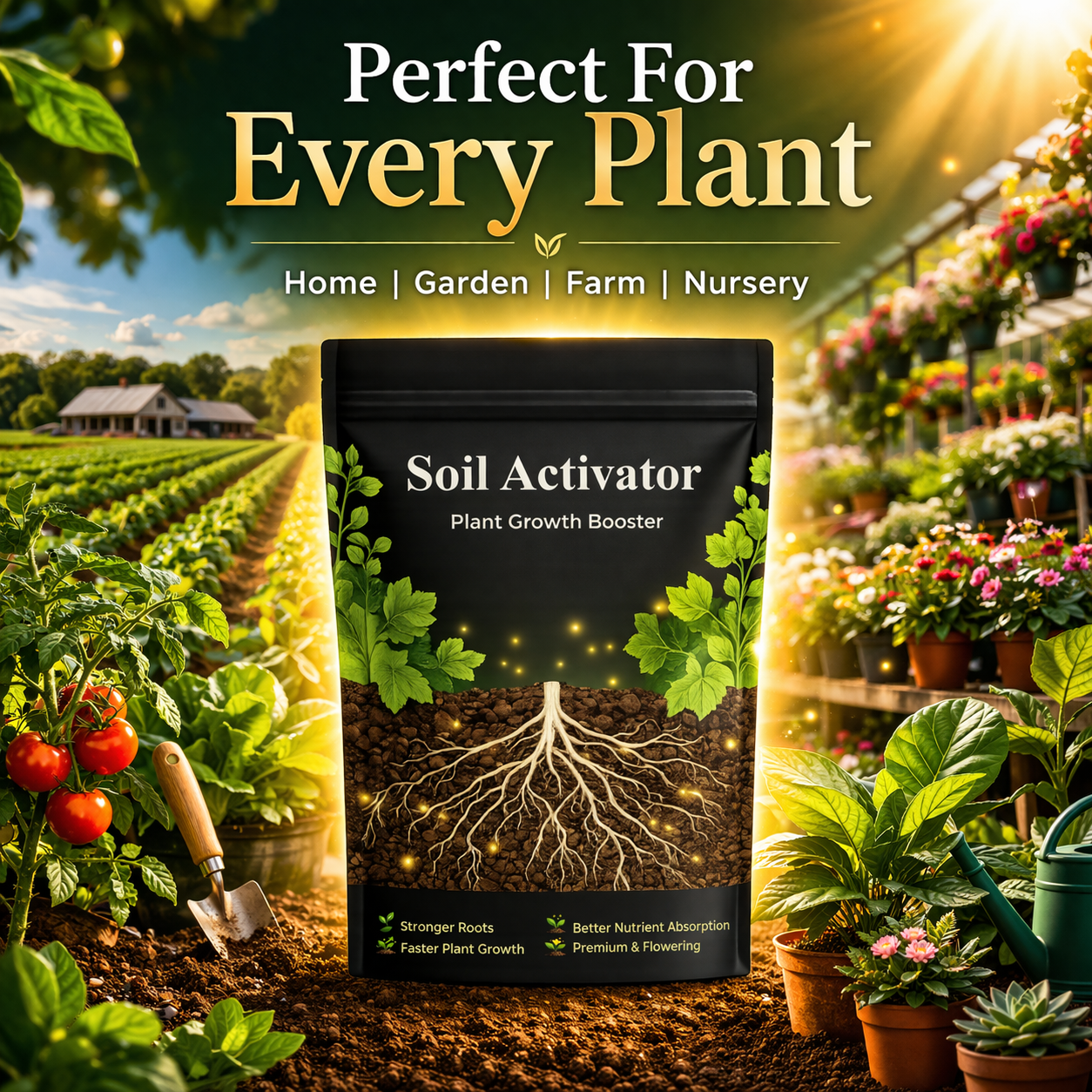 Soil Activator – Plant Growth Booster 🪴🚀 | BUY 1 GET 2 FREE