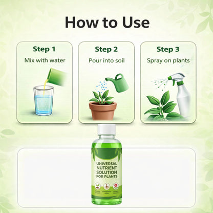 Universal Nutrients Solutions for Plants 500 ML ( BUY 1 GET 2 FREE )