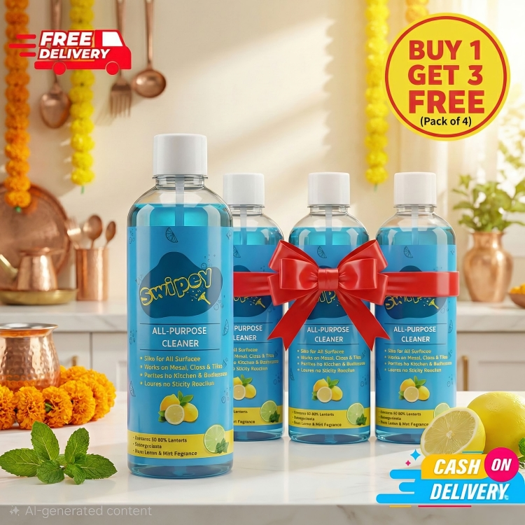 Swipey Shine - India’s #1 All-Purpose Cleaner [ Buy 1 Get 3 Free ]