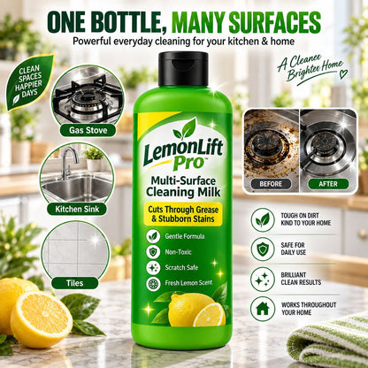 LemonLift Pro Multi-Surface Cleaning Milk (Pack of 3) – Removes Kitchen Grease & Tough Stains