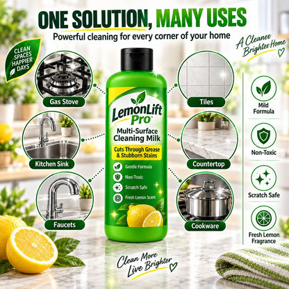 LemonLift Pro Multi-Surface Cleaning Milk (Pack of 3) – Removes Kitchen Grease & Tough Stains