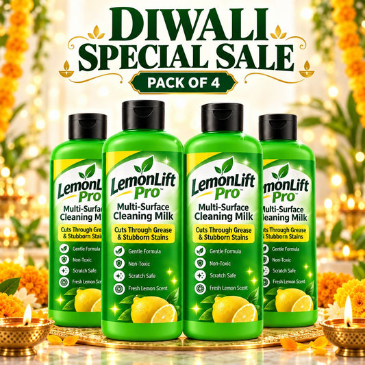 LemonLift Pro Multi-Surface Cleaning Milk (Pack of 4) – Removes Kitchen Grease & Tough Stains