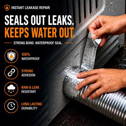 Waterproof Aluminium Butyl Tape – Instant Leak Repair Seal (Buy 1 Get 1 Free)