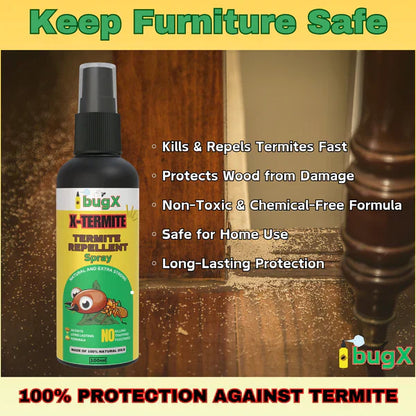 X-TERMITE Termite Repellent Spray | Deemak Spray for Home - Pack of 2