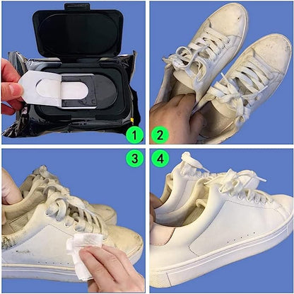 Instant Sneaker Shoes Cleaning Wipes