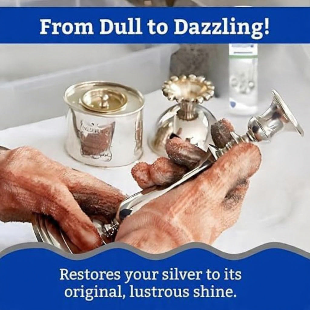 Instant Silver Dip Cleaner for Home & Kitchen | Safe Silver Cleaning Liquid with No Silver Loss