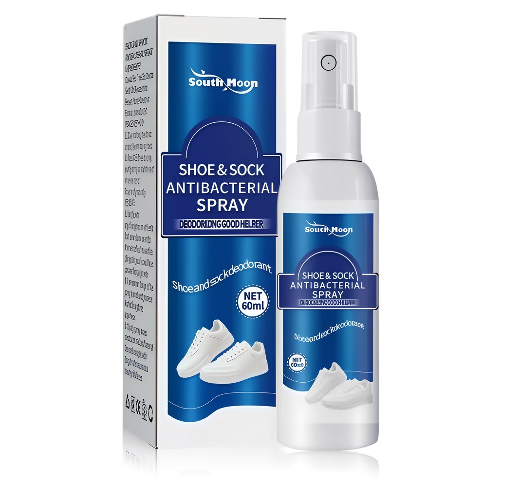 Antibacterial, fast-drying deodorant spray for shoes and socks