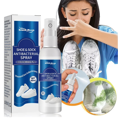 Antibacterial, fast-drying deodorant spray for shoes and socks